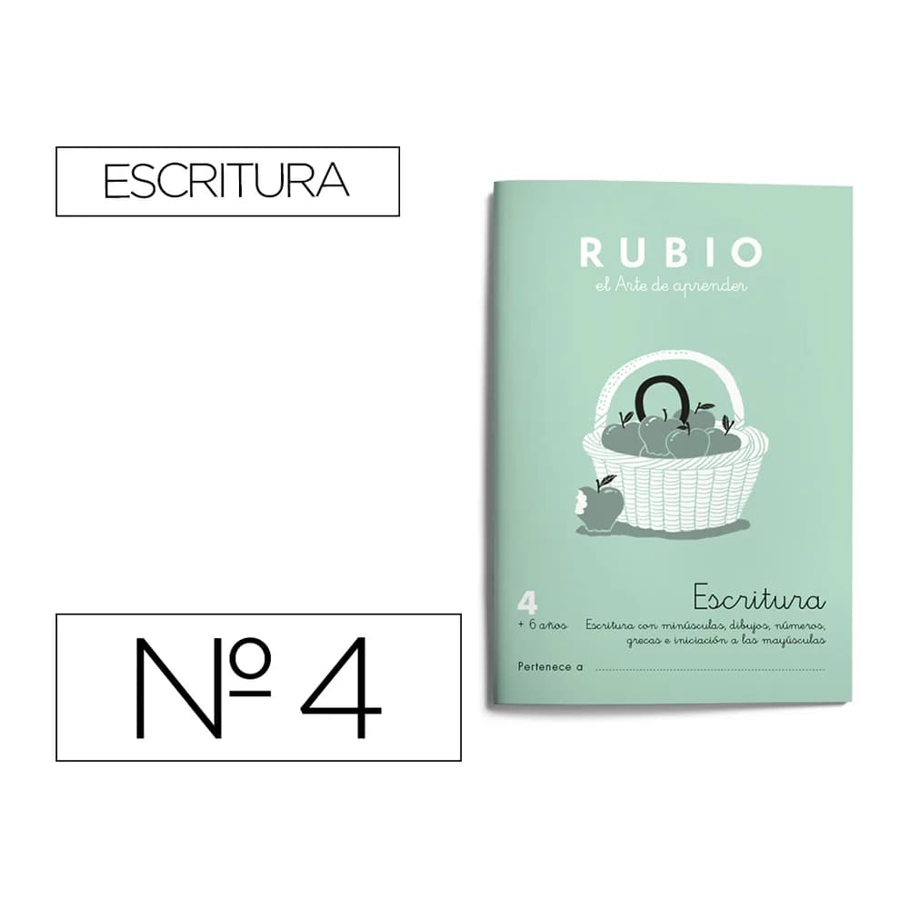 Rubio Cuaderno rubio caligrafia nº 4