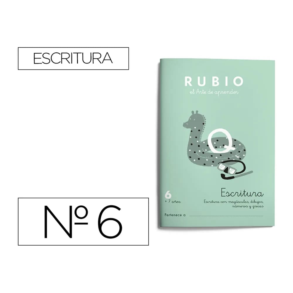 Rubio Cuaderno rubio caligrafia nº 6