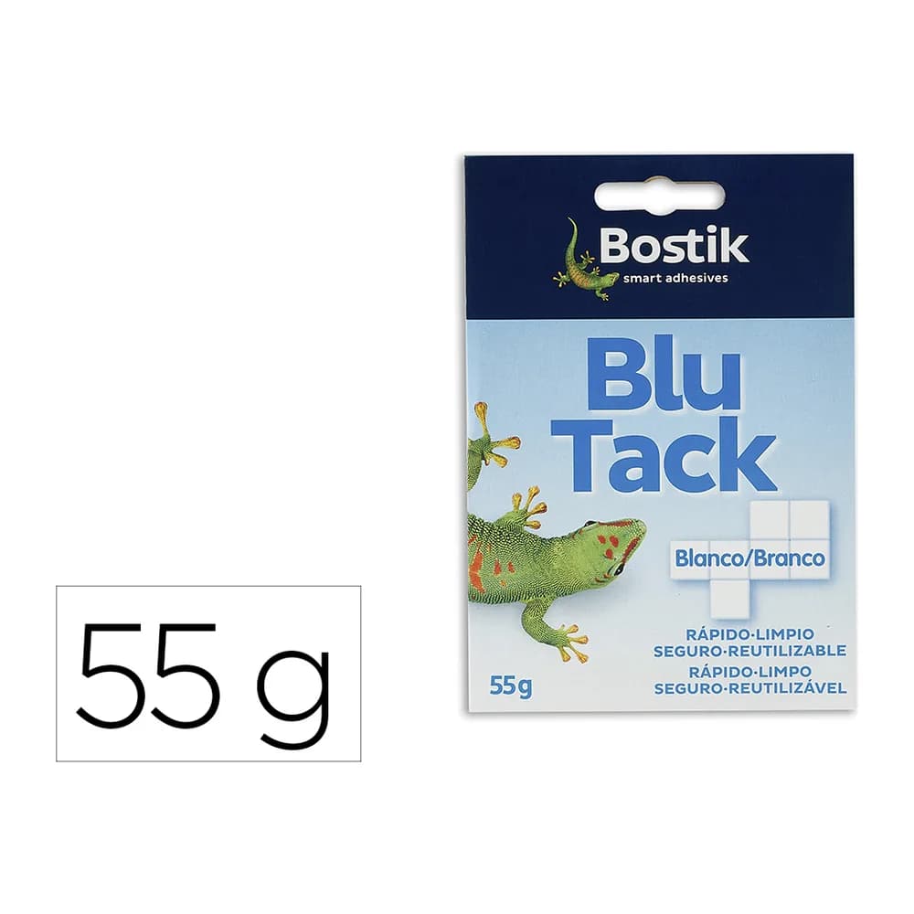 Bostik Sujetacosa masilla bostik blu tack blanco cuarteado