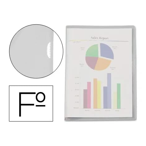 Esselte Carpeta dossier uñero plastico esselte folio translucidoo