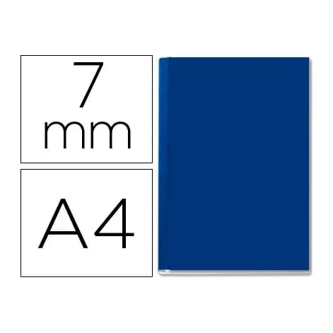 Leitz Tapa de encuadernacion channel rigida 35567 azul lomo a capacidad 36/70 hojas