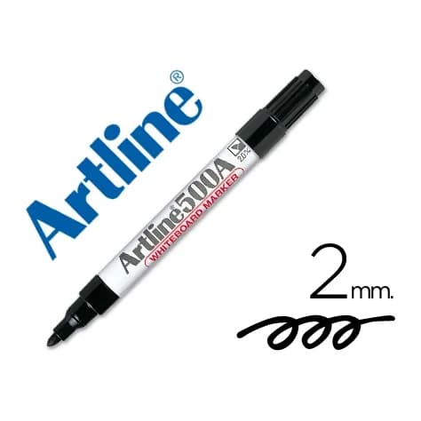 Artline Rotulador artline pizarra ek-500 negro punta redonda 2 mm recargable