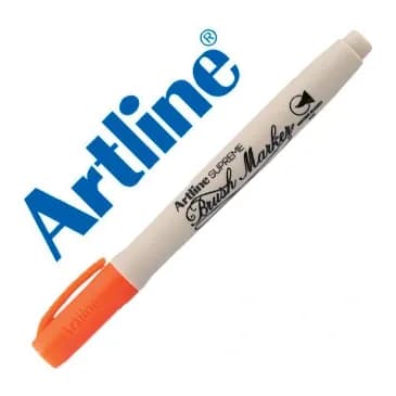 Artline Rotulador artline supreme brush pintura base de agua punta tipo pincel trazo variable naranja