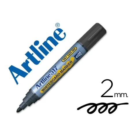 Artline Rotulador artline pizarra ek-517 negro punta redonda 2 mm tinta de bajo olor