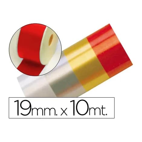 Eurocinsa Cinta fantasia 10 mt x 19 mm rojo