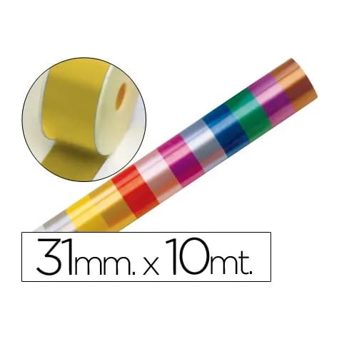Eurocinsa Cinta fantasia 10 mt x 31 mm oro
