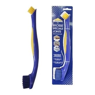 Kerkom Cepillo kerkom doble fibra dura suave para limpieza juntas y rincones 27,5x4x2,8 cm