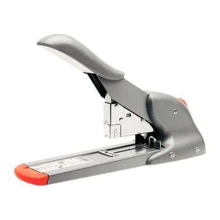 Rapid Grapadora rapid fashion hd110 plata/naranja capacidad 110 hojas usa grapas 9/8-14 y 23/8-15