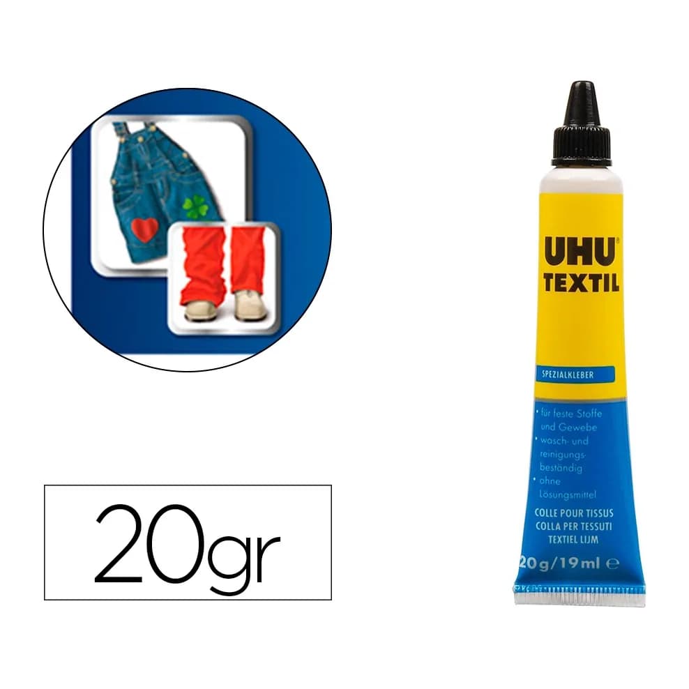 Uhu Pegamento uhu especial textil tubo 20 gr en blister