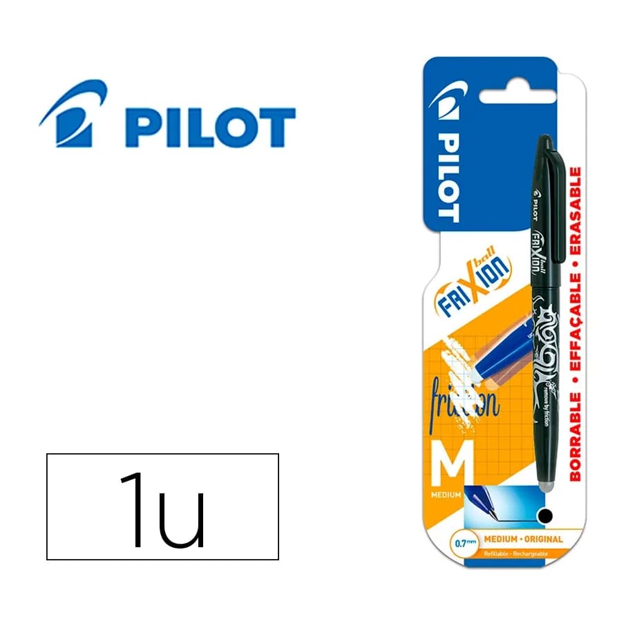 Pilot Boligrafo pilot frixion ball borrable 0,7 mm punta media en blister