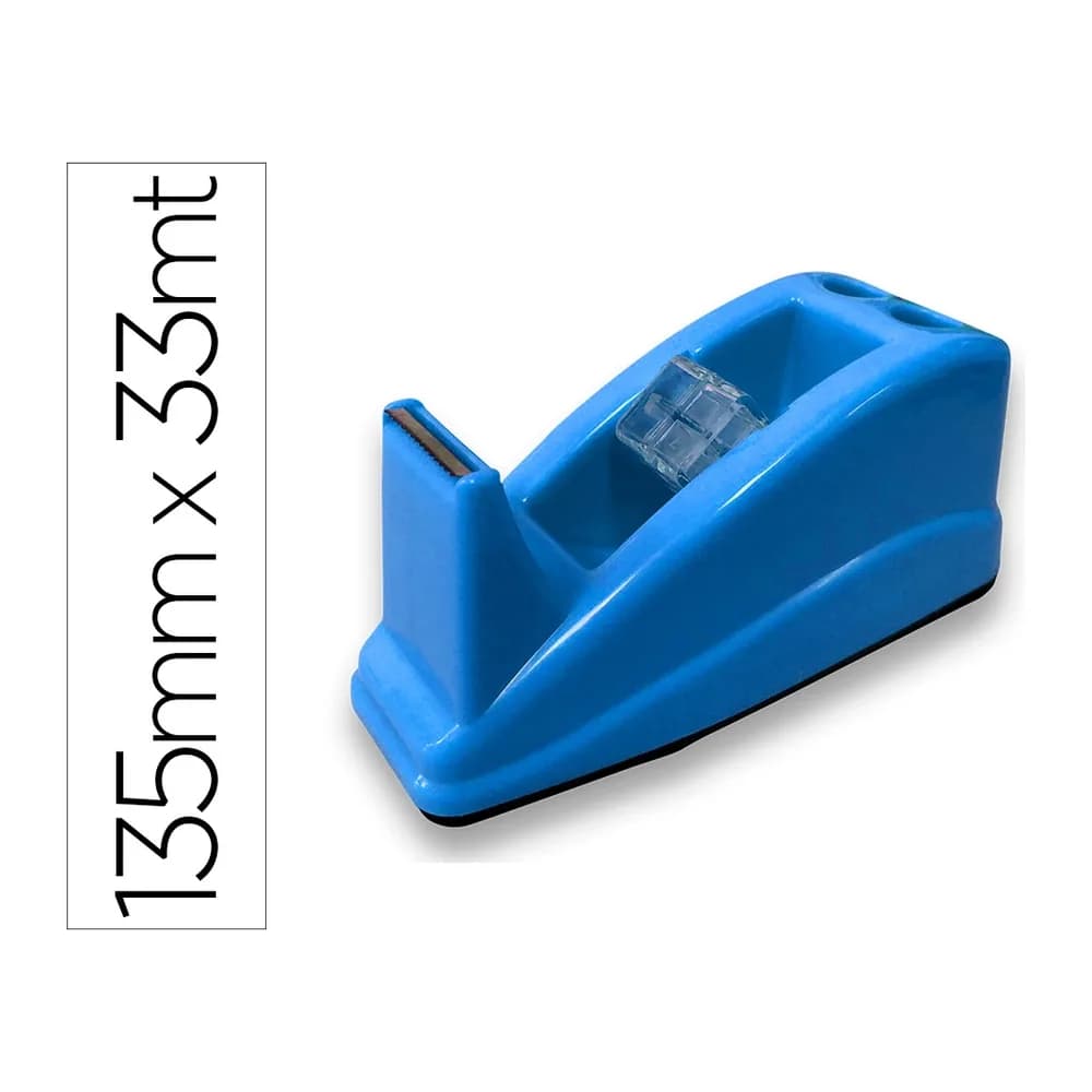 Q-connect Portarrollo sobremesa q-connect plastico para cinta de 33 mt 135x58x60 mm