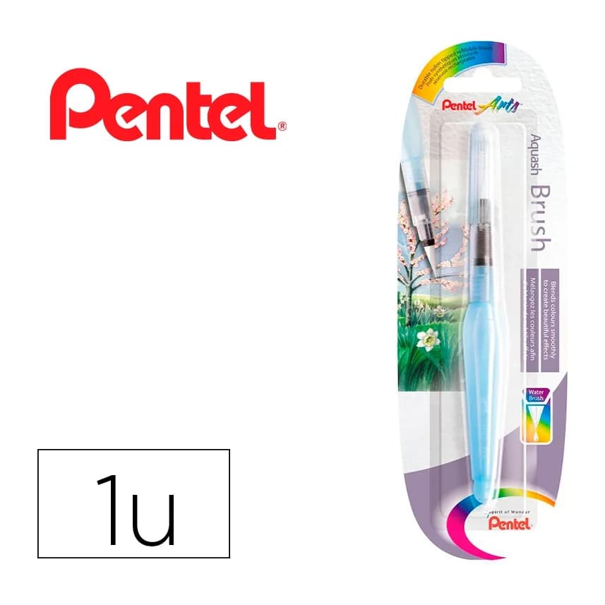 Pentel Pincel pentel xfrh-m rellenable agua redondo punta mediana