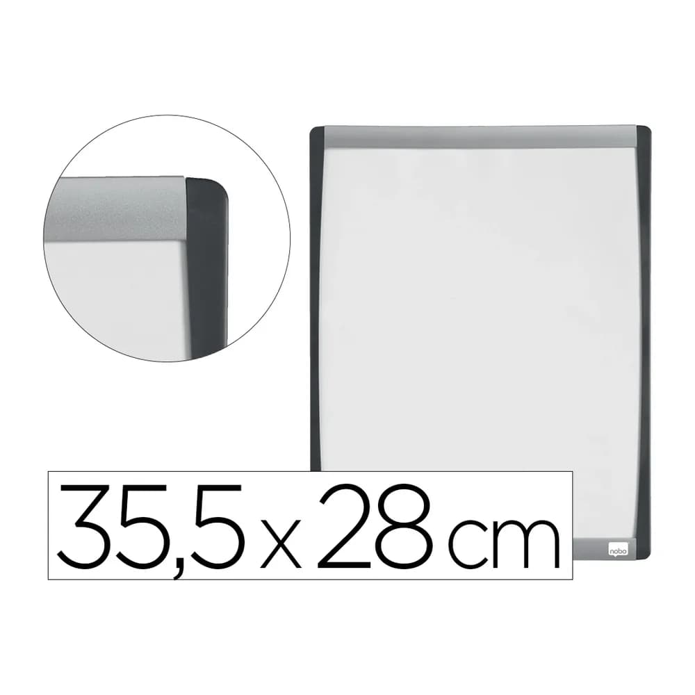 Nobo Pizarra blanca nobo magnetica marco arqueado 355x280 mm