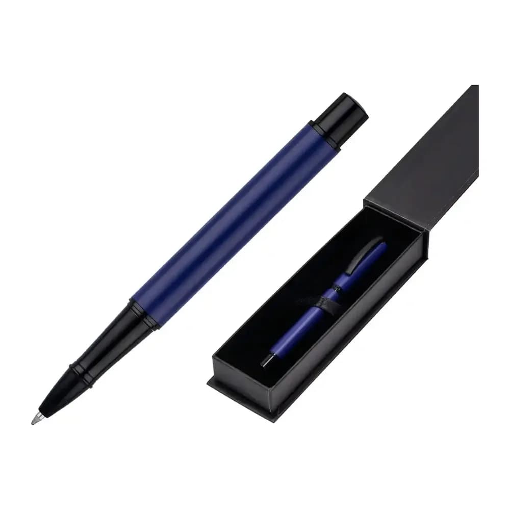 Belius Roller belius turbo aluminio y negro tinta azul caja de diseño