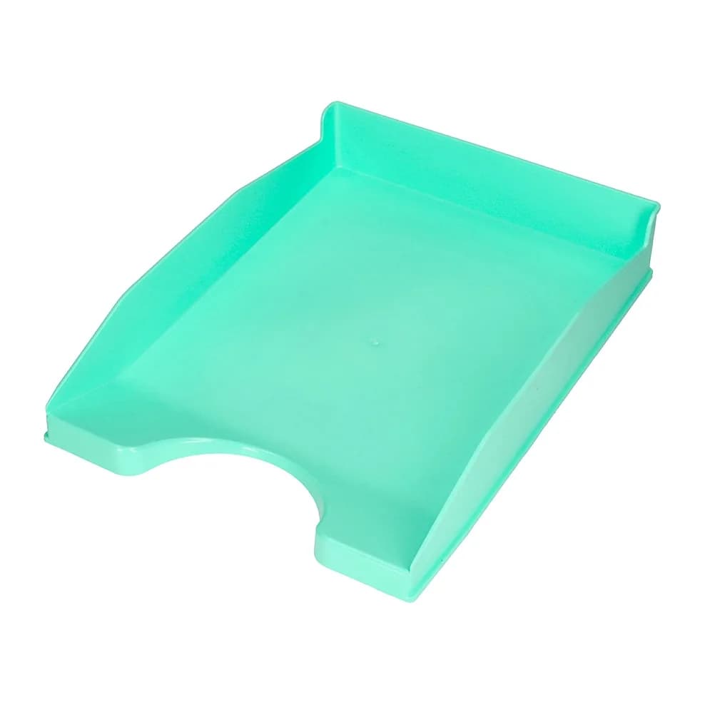 Q-connect Bandeja sobremesa plastico q-connect verde menta opaco 240x70x340 mm