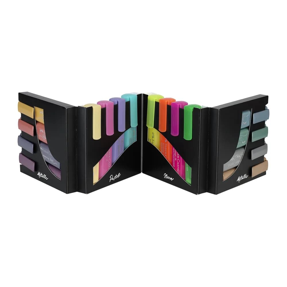 Faber castell Rotulador faber castell fluorescente textliner 46 set escritorio de 16 unidades colores surtidos