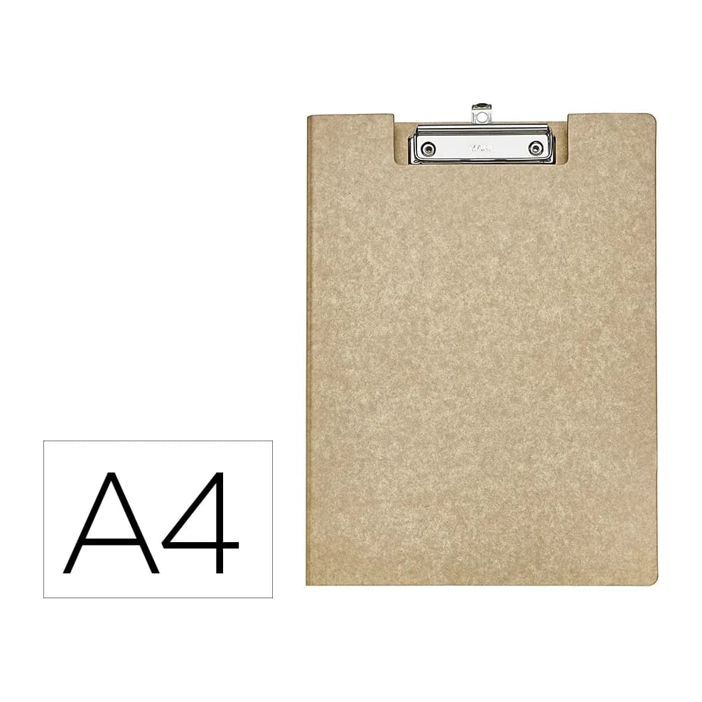 Maul Portanotas maul balance din a4 carton reforzado 3 mm con pinza color kraft