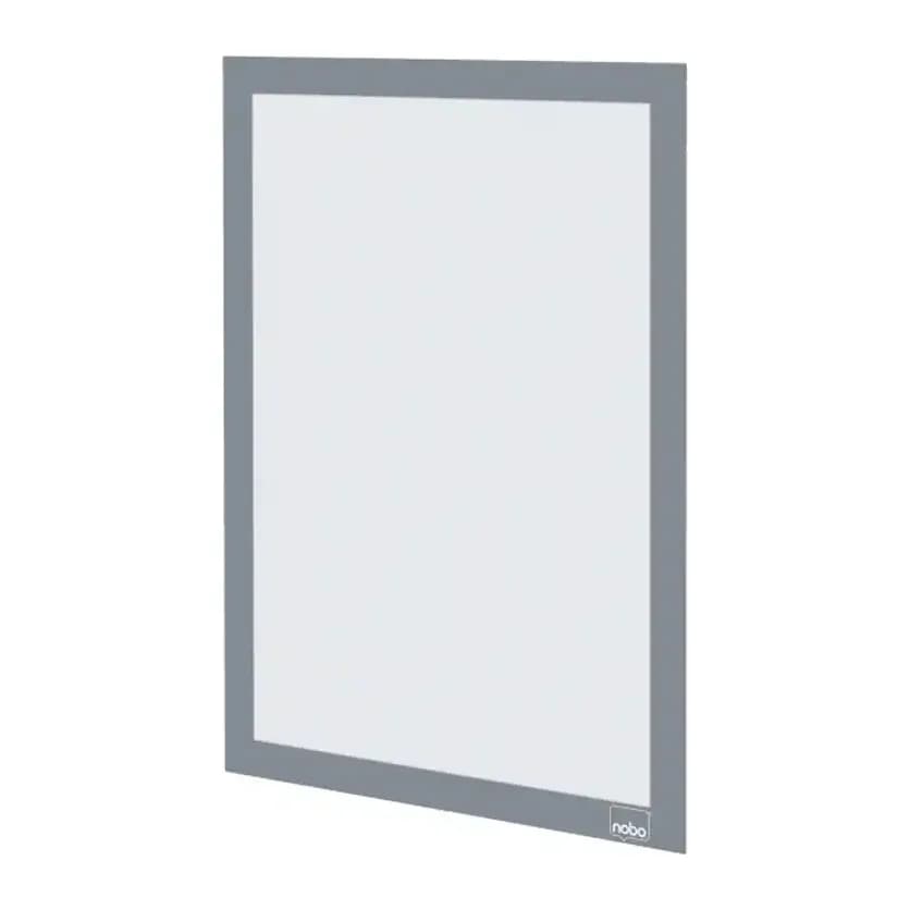 Nobo Marco porta anuncios nobo din a4 marco magnetico autoadhesivo color plata pack de 2 unidades
