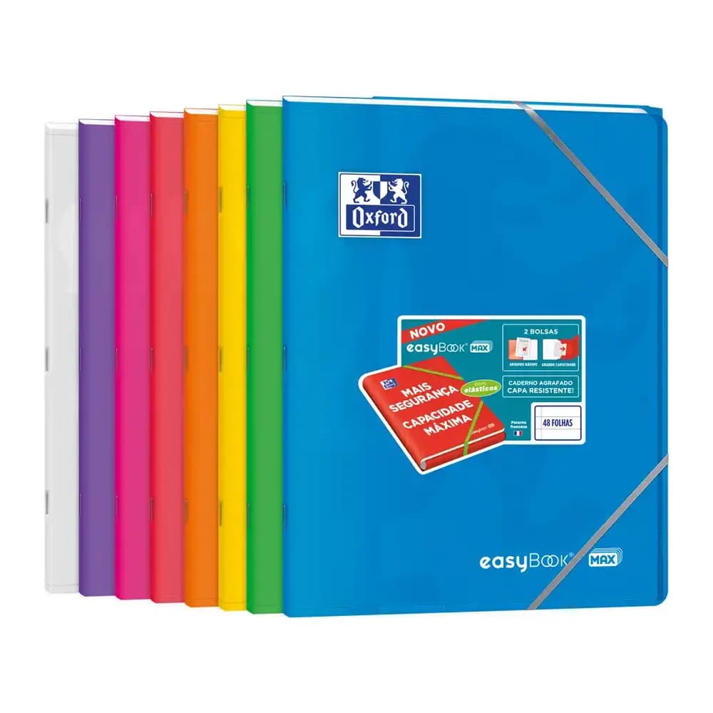 Oxford Libreta escolar oxford easybook tapa plastico din a4+ 48 hojas horizontal colores surtidos