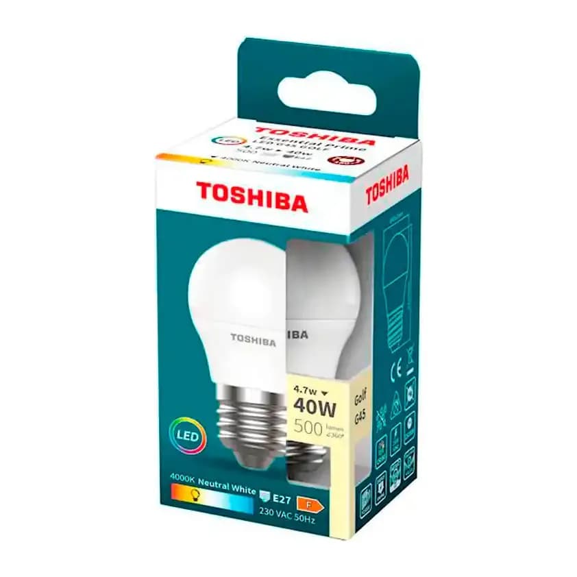 Toshiba Bombilla led toshiba essential g45 e27 4.7w luz neutra 4000k