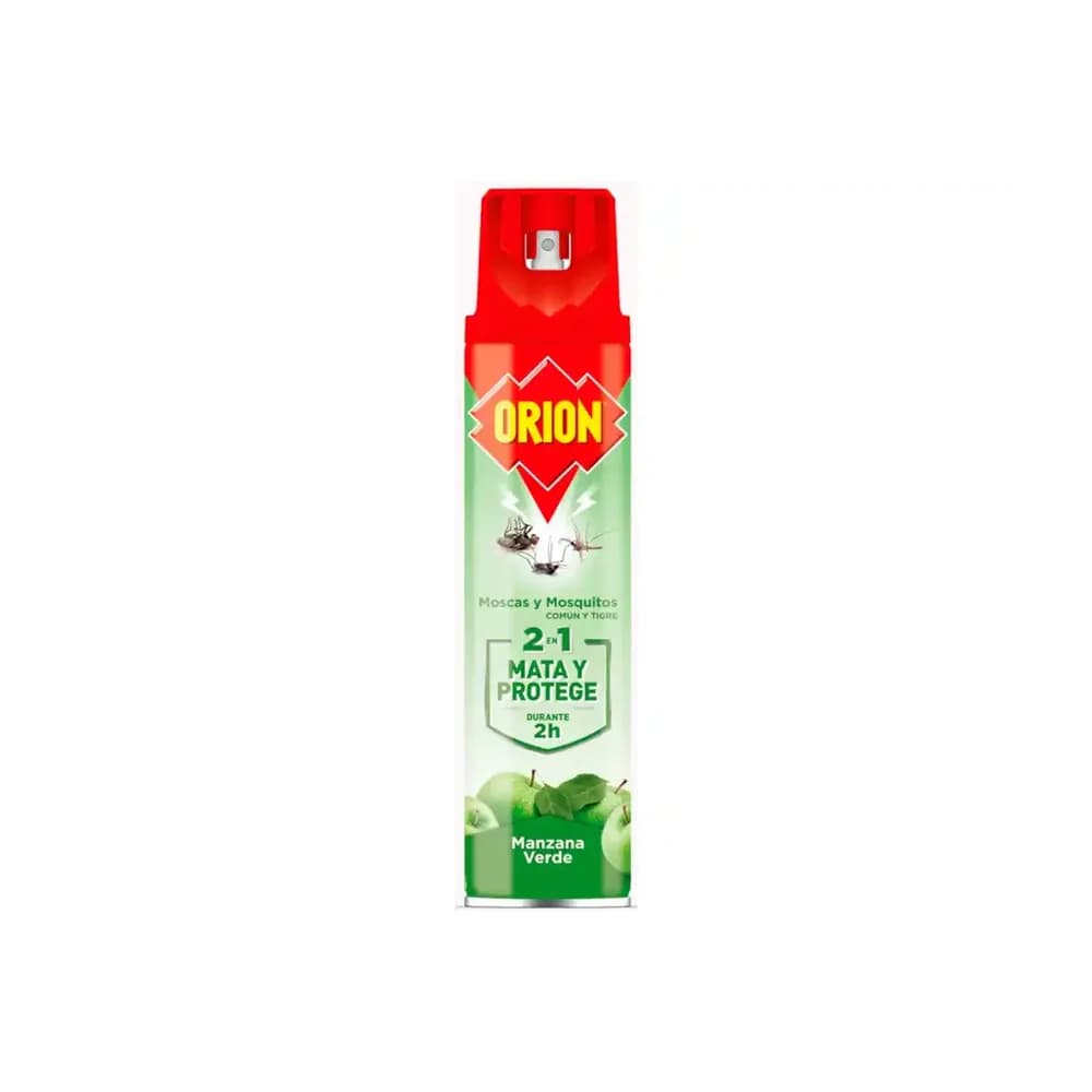 Orion Insecticida orion para moscas y mosquitos aroma manzana bote de 600 ml
