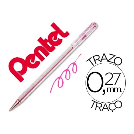 Pentel Boligrafo pentel bk-77 p rosa
