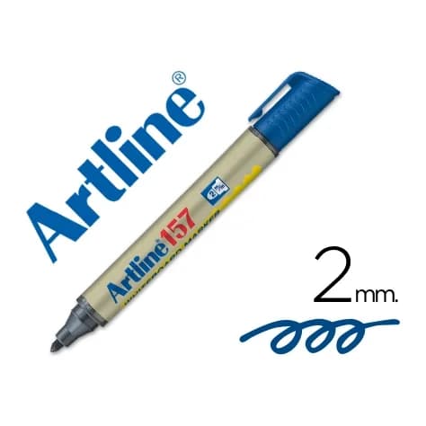 Artline Rotulador artline pizarra ek-157 azul punta redonda 2 mm