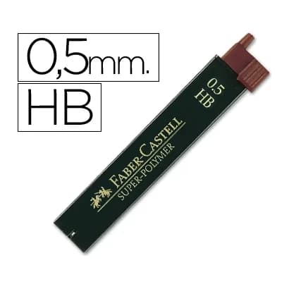 Faber castell Minas faber grafito 9065 0,5 mm hb estuche de 12 minas
