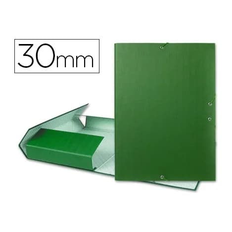 Liderpapel Carpeta proyectos liderpapel folio lomo 30mm carton forrado verde