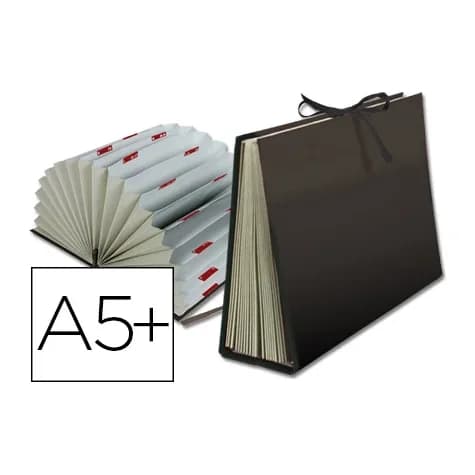 Liderpapel Carpeta fuelle liderpapel cuarto carton forrado negra