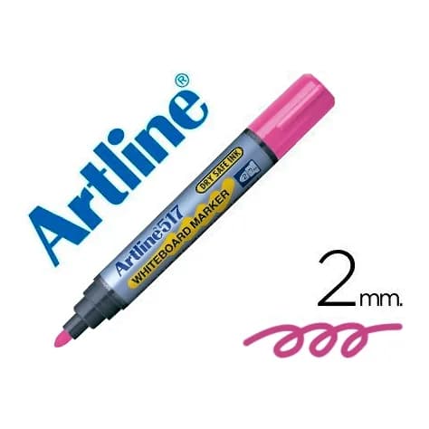 Artline Rotulador artline pizarra ek-517 rosa punta redonda 2 mm tinta de bajo olor