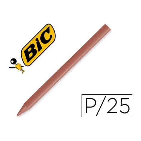Plastidecor Lapices plastidecor unicolor marron-07 caja con 25 lapices