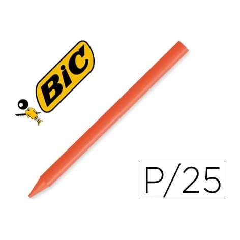Plastidecor Lapices plastidecor unicolor naranja-12 caja con 25 lapices