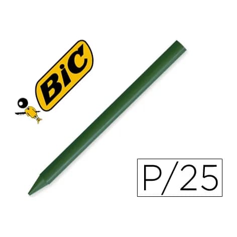 Plastidecor Lapices plastidecor unicolor verde oscuro-02 caja con 25 lapices