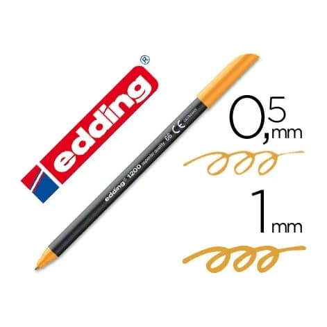 Edding Rotulador edding punta fibra 1200 naranja neon n.66 punta de fibra 0,5 mm