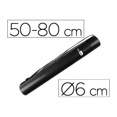 Liderpapel Portaplanos plastico liderpapel diametro 6 cm extensible hasta 80