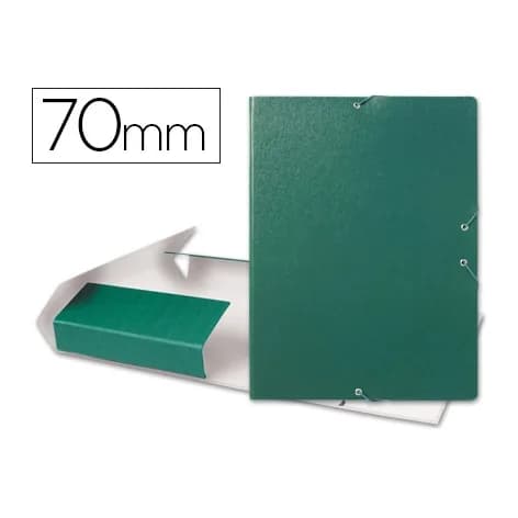 Liderpapel Carpeta proyectos liderpapel folio lomo 70mm carton gofrado verde