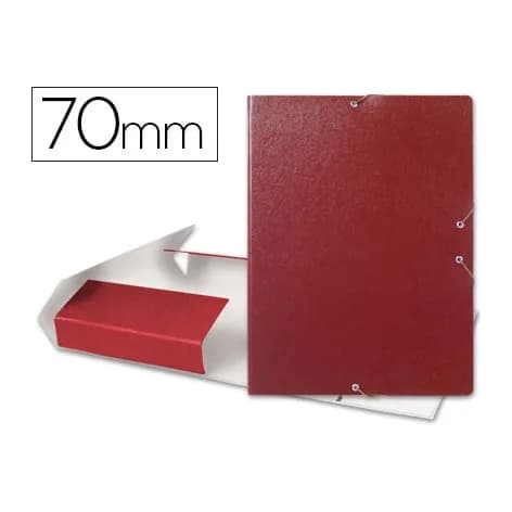 Liderpapel Carpeta proyectos liderpapel folio lomo 70mm carton gofrado roja