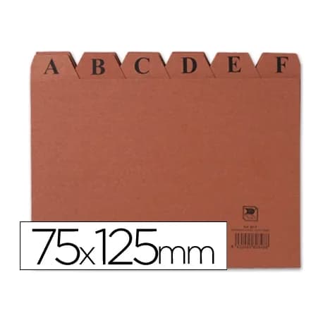 Csp Indice fichero carton nº2 75x125 mm