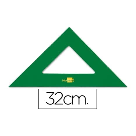 Liderpapel Escuadra liderpapel 32 cm acrilico verde