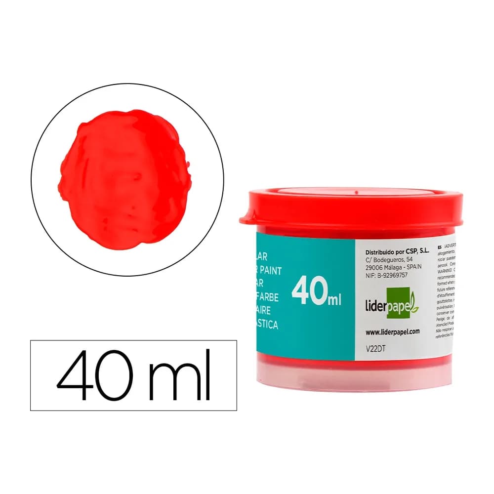 Liderpapel Tempera liderpapel escolar 40 ml