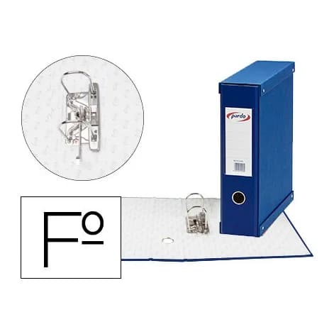 Pardo Modulo pardo 1 archivador de palanca folio 2 anillas 70 mm azul 350x100x290 mm