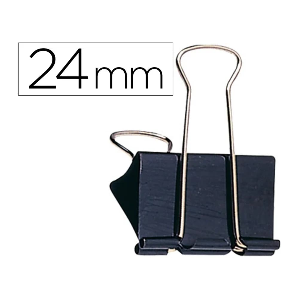 Q-connect Pinza metalica q-connect reversible n.2 24 mm caja de 10 unidades