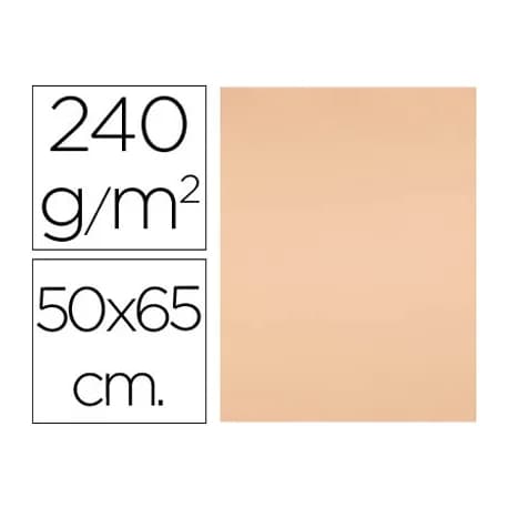 Liderpapel Cartulina liderpapel 50x65 cm 240g/m2 sepia paquete de 25 hojas