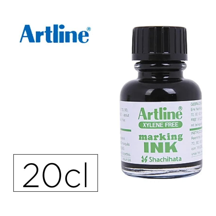 Artline Tinta rotulador artline esk-20 negro bote 20 cc sin xileno