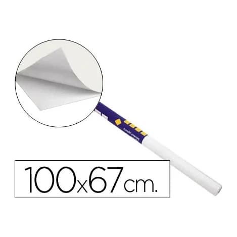Clipper Pizarra blanca clipper adhesiva rollo 100x67,5 cm