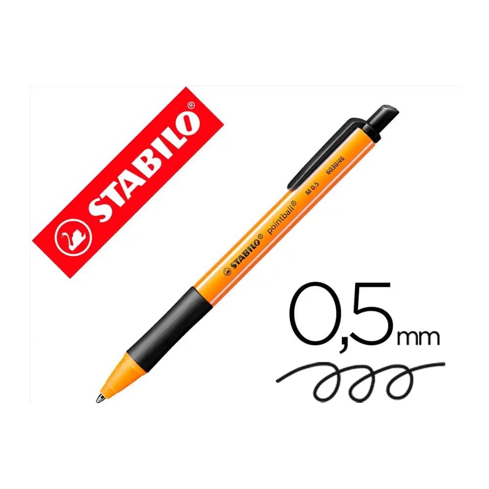 Stabilo Boligrafo stabilo pointball 0,5 mm negro