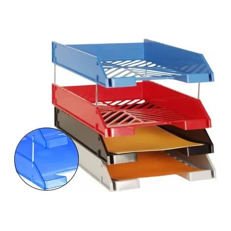 Archivo 2000 Varilla elevadora metalica para bandejas de sobremesa pack de 4 unidades 3,6x80 mm