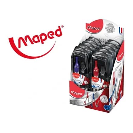 Maped Compas maped 305811 con adaptador y estuche de minas