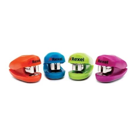 Rexel Grapadora rexel buddy + caja grapas capacidad 10 hojas colores surtidos